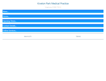Tablet Screenshot of kivetonparkmedicalpractice.co.uk